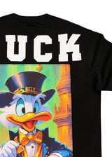 Ανδρική κοντομάνικη μπλούζα GUF - L-151 - regular fit μαύρο