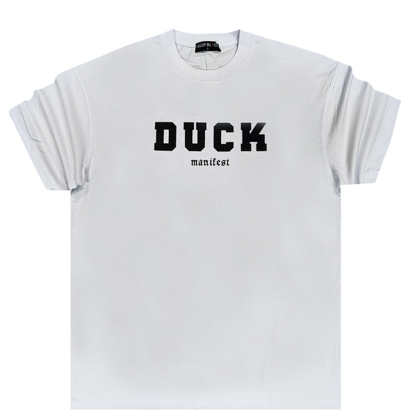ICON D2 - L-151 - Oversized duck manifest tee - white