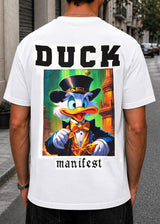 GUF CLOTHING Ανδρική κοντομάνικη μπλούζα λευκή Manifest L-151-white
