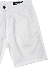 Ανδρική υφασμάτινη βερμούδα Cosi jeans - LETORE - fabric shorts regular fit λευκό