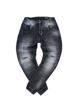 Ανδρικό τζιν παντελόνι με λάστιχο cosi jeans -66-MAGGIO 9- regular fit Black elasticated