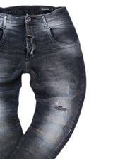 Ανδρικό τζιν παντελόνι με λάστιχο cosi jeans -66-MAGGIO 9- regular fit Black elasticated