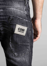 Ανδρικό τζιν παντελόνι Cosi Jeans -66-MAGGIO 6 -DARK GREY jeans regular fit σκούρο γκρι