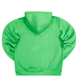 Magicbee - MB23500 - black logo hoodie - light green