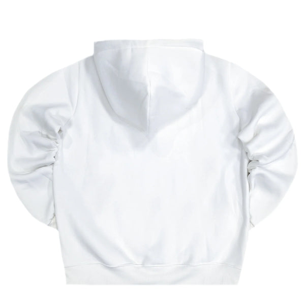 Vinyl art clothing - 17520-02 - teddy bear hoodie - white