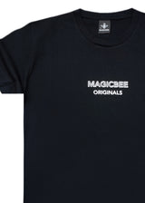 Ανδρική κοντομάνικη μπλούζα Magicbee - MB2501 - Originals Logo Tee - μαύρο