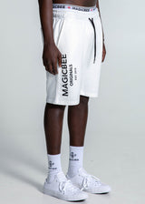 Ανδρική βερμούδα Magicbee - MB2552B - Originals Logo Shorts λευκό