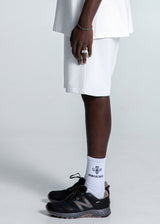 Ανδρική βερμούδα Magicbee - MB2558 - Matt Logo Shorts λευκό