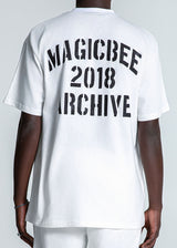 Αντρική κοντομάνικη μπλούζα Magic Bee - MB2516 - archive oversized μαύρο