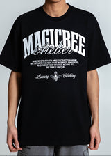 Αντρική κοντομάνικη μπλούζα Magic Bee - MB2513 - atelier oversized μαύρο