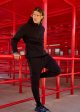 Ανδρική ζακέτα με τρέσα Vinyl Art Clothing -32332-01 -Line Motion Zip Hoodie μαύρη