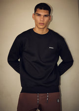 Ανδρικό μακρυμάνικο φούτερ Vinyl Art Clothing - 24242-01 - insignia sweatshirt regular fit μαύρο