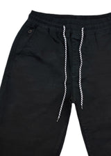 Ανδρική βερμούδα υφασμάτινη GUF - NFS807-4 - fabric shorts μαύρο