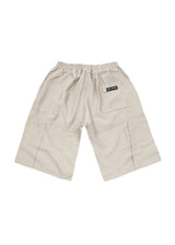 Ανδρική βερμούδα υφασμάτινη cargo Tony Couper-PC25/1-beige basic oversized shorts