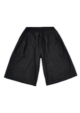 Ανδρική βερμούδα υφασμάτινη Tony Couper-PC25/1-black basic oversized shorts