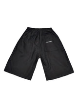 Ανδρική βερμούδα υφασμάτινη Tony Couper-PC25/1-black basic oversized shorts