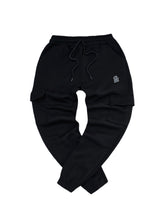 Ανδρική φόρμα cargo Close society-PNC-400-black logo white basic close