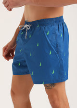 Ανδρικό μαγιό New World Polo - POLO 7015 - green boat swim shorts μπλε