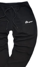 Close society Ανδρική φόρμα ανοιξιάτικη μαύρη Calligrapy logo PS26-100-BLACK