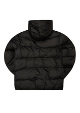 Ανδρικό μπουφάν με κουκούλα GUF-R2019-puffer μαύρο