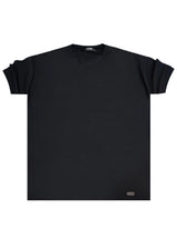 Ανδρική κοντομάνικη μπλούζα Close Society - S25-10 - simple oversized μαύρο