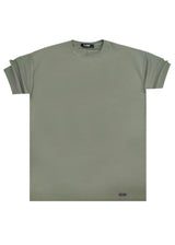 Ανδρική κοντομάνικη μπλούζα Close Society - S25-10 - simple oversized χακί