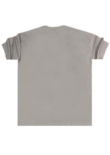 Ανδρική κοντομάνικη μπλούζα Close Society-S25-10-simple oversized light brown