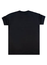 Ανδρική κοντομάνικη μπλούζα Close society - S25-101 - niddled logo tee -μαύρο