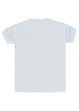 Ανδρική κοντομάνικη μπλούζα Close society - S25-101 - niddled logo tee -λευκό