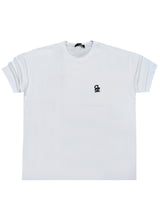 Ανδρική κοντομάνικη μπλούζα Close society - S25-107 - losing toxic people oversized -λευκό