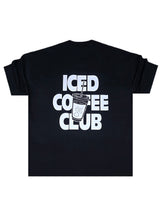 Ανδρική κοντομάνικη μπλούζα Close society - S25-108 - iced coffee oversized -μαύρο