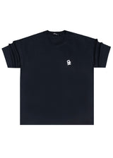 Ανδρική κοντομάνικη μπλούζα Close society - S25-108 - iced coffee oversized -μαύρο