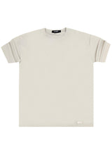 Ανδρική κοντομάνικη μπλούζα Close Society - S25-10 - simple oversized μπεζ