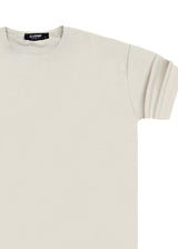 Ανδρική κοντομάνικη μπλούζα Close Society - S25-10 - simple oversized μπεζ