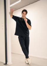 Ανδρική κοντομάνικη μπλούζα Close Society - S25-10 - simple oversized μαύρο