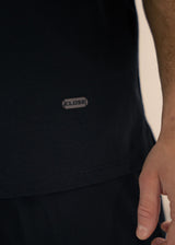 Ανδρική κοντομάνικη μπλούζα Close Society - S25-10 - simple oversized μαύρο