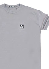 Ανδρική κοντομάνικη μπλούζα Tony Couper - T25/12 - grey cube regular fit γκρι ανοιχτό