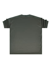 Ανδρική κοντομάνικη μπλούζα ριπ Close Society-S25-19-simple rip χακί