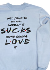 Ανδρικό μακρυμάνικο φούτερ Tony couper-S26/2-ciel Friends