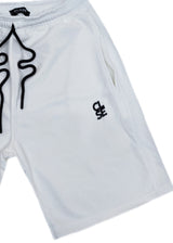 Ανδρική βερμούδα Close society - S25-400 - CLSE logo shorts λευκό