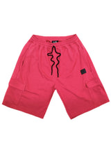 Ανδρική κάργκο βερμούδα Close society - S25-500 - 3d logo cargo shorts φούξια