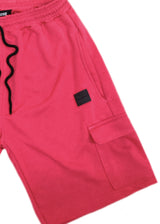 Ανδρική κάργκο βερμούδα Close society - S25-500 - 3d logo cargo shorts φούξια