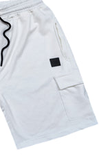 Ανδρική κάργκο βερμούδα Close society - S25-500 - 3d logo cargo shorts λευκό