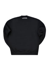 Ανδρικό μακρυμάνικο φούτερ Tony couper - S26/2-Black small cube logo