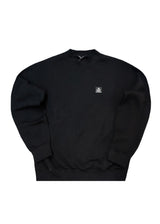 Ανδρικό μακρυμάνικο φούτερ Tony couper - S26/2-Black small cube logo