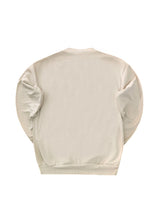 Ανδρικό μακρυμάνικο φούτερ Tony couper-S26/2-black small cube logo μπεζ