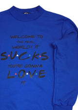 Ανδρικό μακρυμάνικο φούτερ Tony couper-S26/2-blue Friends