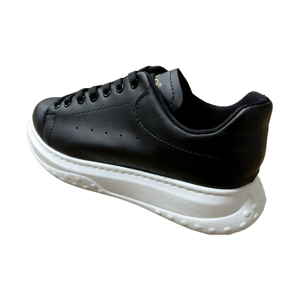 Gang - SalwoGNG1 - white lined sneakers - black