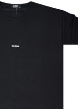 Ανδρική κοντομάνικη μπλούζα πικέ Close Society-ST26-PIKE-black