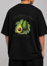 CLOSE SOCIETY - Ανδρικό oversized t-shirt Avocado - Μαύρη STO-313